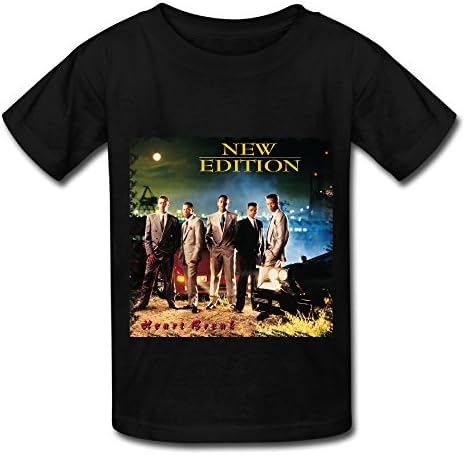 UTU New Edition Heart Break Big Boys Girls Fashion T Shirt Black M