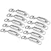 Linsoir Beads 10 Sets Smooth Tube Easy Magnetic Clasp Converters Strong Lobster Closure Necklace Silver Plated