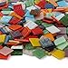 Milltown Merchants™ Mosaic Tiles - Bulk Mosaic Tile Assortment - 3/4 Inch (20mm) Mixed Colors Venetian Glass Tile - 7 Pound (112 oz) Craft and Backsplash Tile
