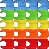 Waterproof Baby Bibs with Snaps, Unisex, Gift Box 20 Pack, Solid Colors