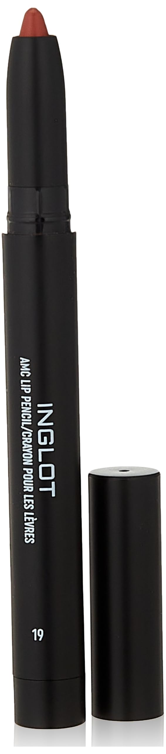 Inglot AMC Lip Pencil Matte - Matte lip liner with intense pigmentation | Long-lasting effect | Ideal for precise contouring and filling in of lips | Abrasion-resistant | 1,8 g | 19