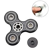 Hand Spinner Fidget Toy,PojoTech High Speed Spins Helps Focusing for Anxiety Stress Reducer Relieves ADHD ADD Autism Adult Children (Black003)