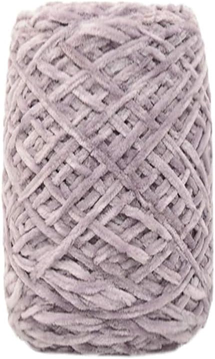 100g Gold Velvet Cotton Yarn, Roving Scarf Knit Wool Yarn Thickness Warm Hat Household, Used for 3.5-4.0 Crochet/Stick