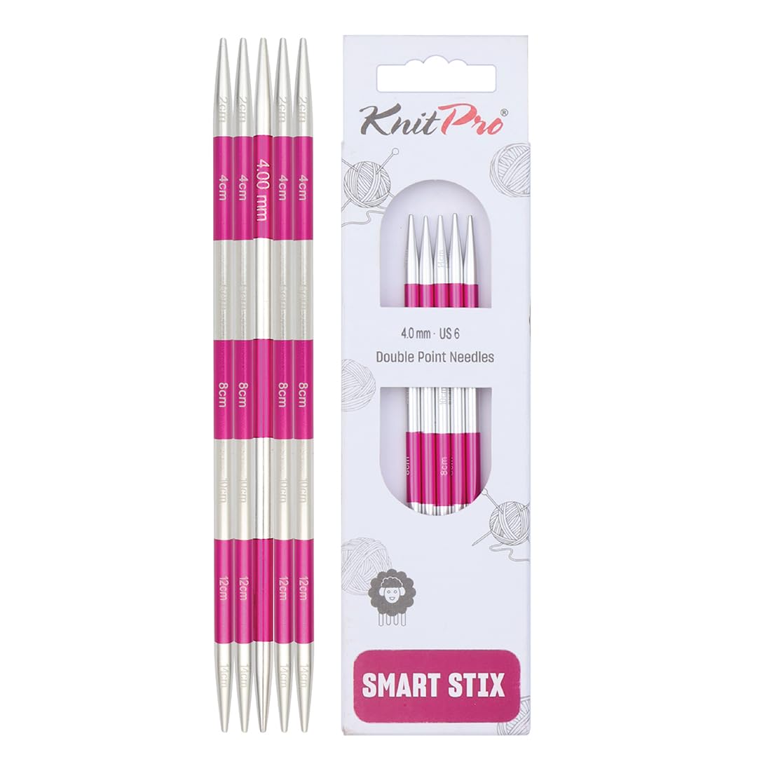 KnitPro Smartstix Double Pointed Needles 5.5" (14cm) | 4.00mm