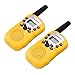 FLOUREON Two Pack 22 Channel Walkie Talkies for Kids Children Two Way Radio 3000M (MAX 5000M Open Field) UHF Long Range Handheld Yellow