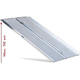 Rampe Pliante Aluminium WORHAN 1.22m - Pour Fauteuil Roulant Et Scooter - Capacité 272kg