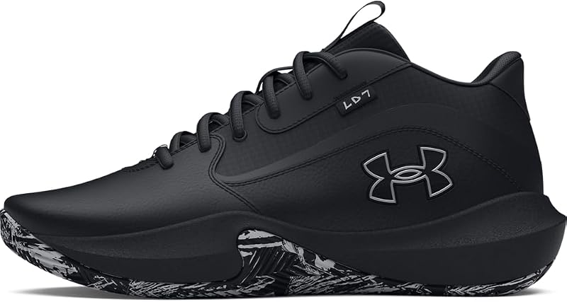 Under Armour Unisex Lockdown 7, (003) Black/Black/Metallic Silver, 8, US