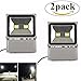2pcs LED Flood Light 100W 50W 30W 20W 10W Super Bright Outdoor Light Waterproof Security Light 85-265V Daylight white(100W)