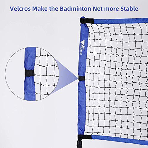 amzdeal Badminton Net,Portable Volleyball and Tennis Net with