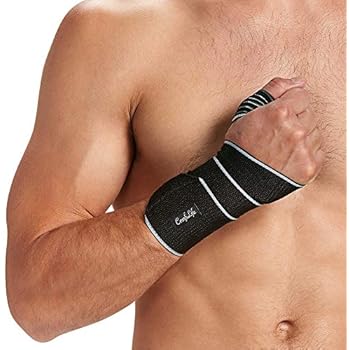 ComfiLife Wrist Brace - Adjustable Compression Wrist Support Wrap - Carpal Tunnel Wrist Brace - Wrist Wraps for Minor Sprains, Workout, Weightlifting, Sleeping, Tendonitis and More - Fits Both Hands