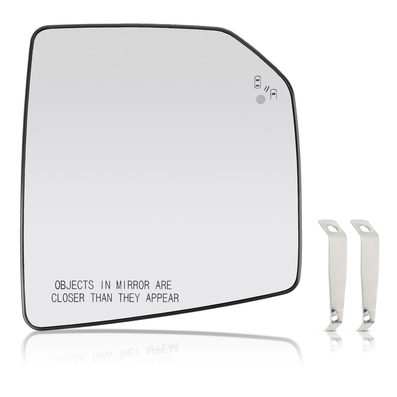 Photo 1 of ****CORRECT ITEM*****GoaMotors Right Passenger Side Mirror Glass Heated Blind Spot FL3Z17K707D Compatible with Ford F150 2015-2020 Side View Mirror Glass Replacement