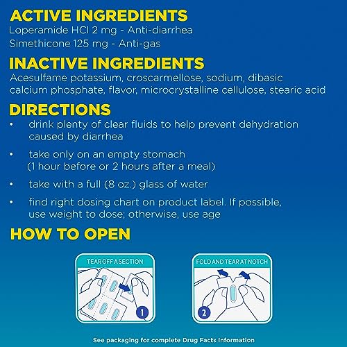 Imodium MultiSymptom Relief Caplets with Loperamide Hydrochloride and
