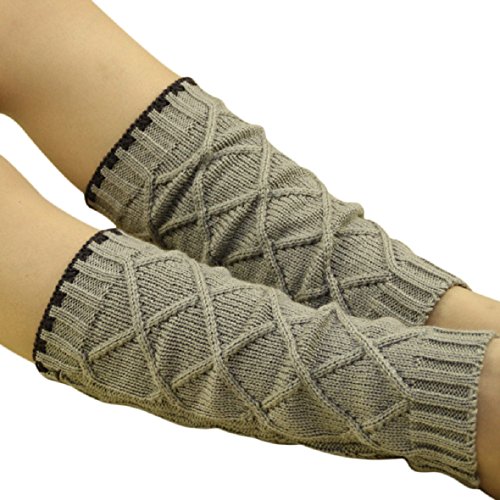 Tonsee Children Kid Boot Cuffs Knit Leg Warmer (Gray)