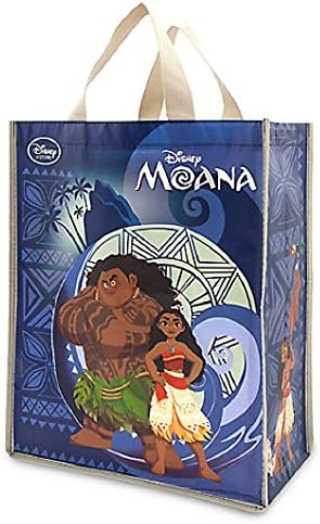 Disney Store Moana Maui Reusable Shoulder Tote Bag w/ Island Patterns