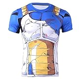 Mens Compression Shirt Dragon Ball Super Gym Shirt Saiyan Battle Armor Tshirt