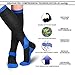 Compression Socks for Women & Men (2 Pairs), Laneco Graduated Compression Sock 20-30 mmhg for Nurses, Running, Maternity Pregnancy, Athletic Sports, Flight Travel, Shin Splints, Edema, Varicose Veins