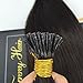 Sunny 16 Inch Remy Straight Pre bonded I-tip Fusion Hair Extensions Human Hair Professional Salon Style Color #2 Dark Brown 1g Per Strand 50g Per Package