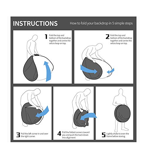 Selens 60x90cm Fotografie Diffusor Reflector Faltbarer Weiche Pop Up Diffuser Weiß für Studio Porträt Produkt Fotografie Video Outdoor Fotostudio Videoaufnahme Hintergrund mit Tragetasche – Bild 6