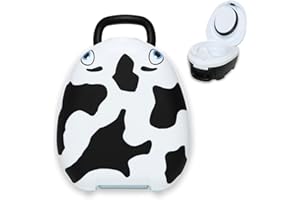 My Carry Potty - Cow Travel Potty, Award-Winning Portable Toddler Toilet Seat for Kids to Take Everywhere