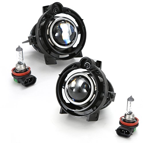 LEDIN for 2014 2015 Chevy Camaro Clear Projector Fog Lights Kit with Bezel + Switch + Wire Harness + Bulbs