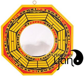 FengShuiYan Traditional Chinese Feng Shui Bagua Mirror For Protection Against Passive Negative Energy &amp; Active Harmful Energy (4" Concave)