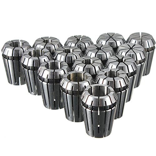 15pcs ER25 2mm-16mm Spring Collet Set Chuck Collet for CNC Milling Tool