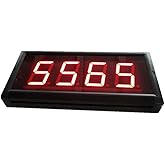 AZOOU 3-Inch High Character LED Counter Digital Countdown/up Timer Three Buttons Red Color