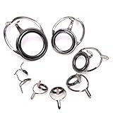 YDZN Fishing Rod Guide Stainless Steel Fishing Rod Tip Spinning Rod Guides Fishing Rod Eye Rings Line Repair Kit (8Pcs 6# - 30#)