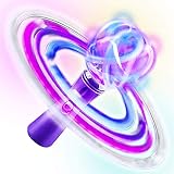 ArtCreativity Light Up Galaxy Orbiter Wand - 9 Inch LED Electronic Spin Toy for Kids with Batteries Included - Great Gift Idea for Boys, Girls, Toddlers - Fun Birthday Party Favor, Carnival Prize