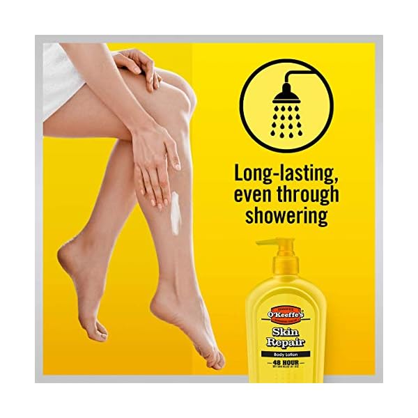 OKeeffes-Skin-Repair-Pump O'Keeffe's Skin Relief & Repair Pump, 325ml – Body Lotion for Extremely Dry, Itchy Skin | Unscented, Non-Greasy…