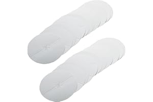 HIAKDOFT 100Pcs Silver Drip Protector Discs for Ear Care and Candle Heat Shield Paper Material Reflective