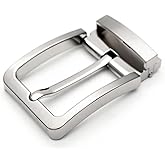 CRAFTMEMORE 1.5 Inches Clamp Belt Buckle for Replacement or Leather Craft HRBK