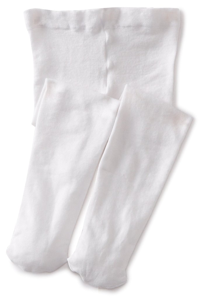 Photo 1 of Jefferies Socks Baby-Girls Infant Pima Tight, White, 0-6 Months