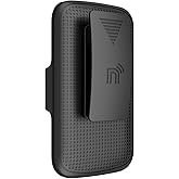 Nakedcellphone Holster for Iris Easy Flip 2 Phone Belt Clip - Black | Rotating Holder Case, Also Fits Consumer Cellular Iris Easy Flip / SpeakEasy Flip 2026 / Summit 4G