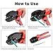 Voilamart Solar Crimping Tool Connectors for 2.5mm² 4mm² 6mm² Wire Terminal Solar Panel PV Cable Pliers