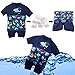 DAXIANG Toddlers Baby Boy Buoyancy Swimsuit Removable Float Suit Swimwear Bathing Suit