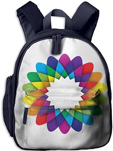 Children's Rainbow Flower Blossom Art Book Bags/Packbags School Bag For Kids