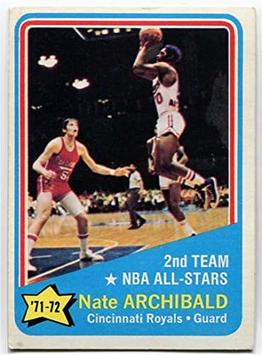 Amazon Com 1972 73 Topps Nate Archibald All Star Card 169 Cincinnati Royals Texas El Paso Sports Outdoors