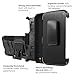 [Mobiflare] Armor Case for ZTE Blade Zmax Pro 2/ZTE Sequoia [Black/Black] Blitz Armor Phone Case with Holster [Screen Protector INCLUDED] - [4AGZE Super Charger JDM]