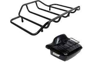 PLUSUTV Motorcycle Luggage Rack for Harley Luggage Rack Compatible for Harley Davidson Touring 1984-2024 Road Glide Road King Street Glide CVO (Black)