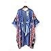 Perman Women Boho Printed Chiffon Shawl Long Kimono Cardigan Cover up Blouse