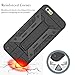 iPhone 6S Card Case, iPhone 6 Case - SOWOKO iPhone 6S Shockproof Case [Kickstand Series] Slim Rugged Dual Layer Armor Heavy Duty Protection Cover for Apple iPhone 6S/6 (Black)