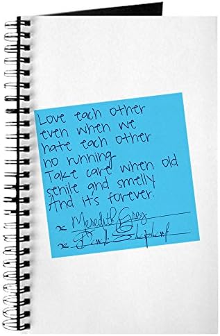 CafePress - Grey's Anatomy: Sticky Note - Spiral Bound Journal Notebook, Personal Diary, Lined