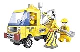 Ausini Construction City Cement Truck with Action Figures Building Bricks 115pc Educational Blocks Set - Great Gift for Children