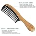 Wide Tooth Hair Comb [Gift Box] – pureGLO No Static Detangling Wooden Combs - Natural Aroma Green Sandalwood Buffalo Horn Detangler Comb for Men Women and Kids