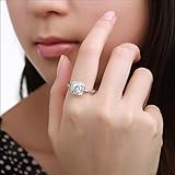 Sankuwen Shinning Big Square Zircon Finger Ring
