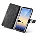 Joopapa Galaxy Note 8 Case, Note 8 Pu Leather Magnetic Wallet Flip Cover Case with ID&Credit Card Holder Slot Built-in 9 Card Slots & Wrist Strap for Samsung Galaxy Note 8 (Black)