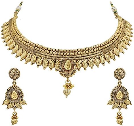 Trushi Stylish Gold Plated Necklace Set For Women