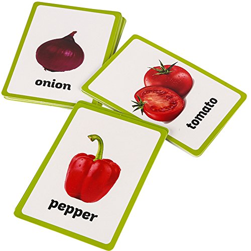 image for Richardy 20PCS/Set Vegetable Kids Gifts English Flash Cards Pocket Car
