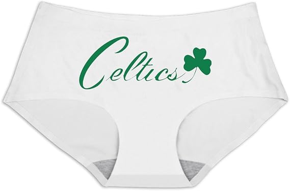 Woman Boston Celtics Basketball Ice Silk Underwear Panties L White